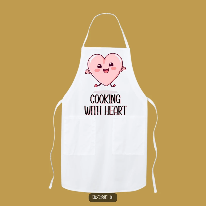 Funny Candy Heart Bounce Apron: Cook with Joy, Charming Funny Gift for Bakers