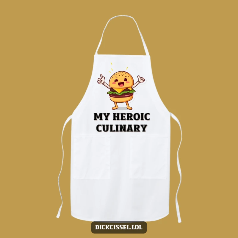 Funny Burger Hero Apron: Cook Like a Champion, The Ultimate Funny Gift