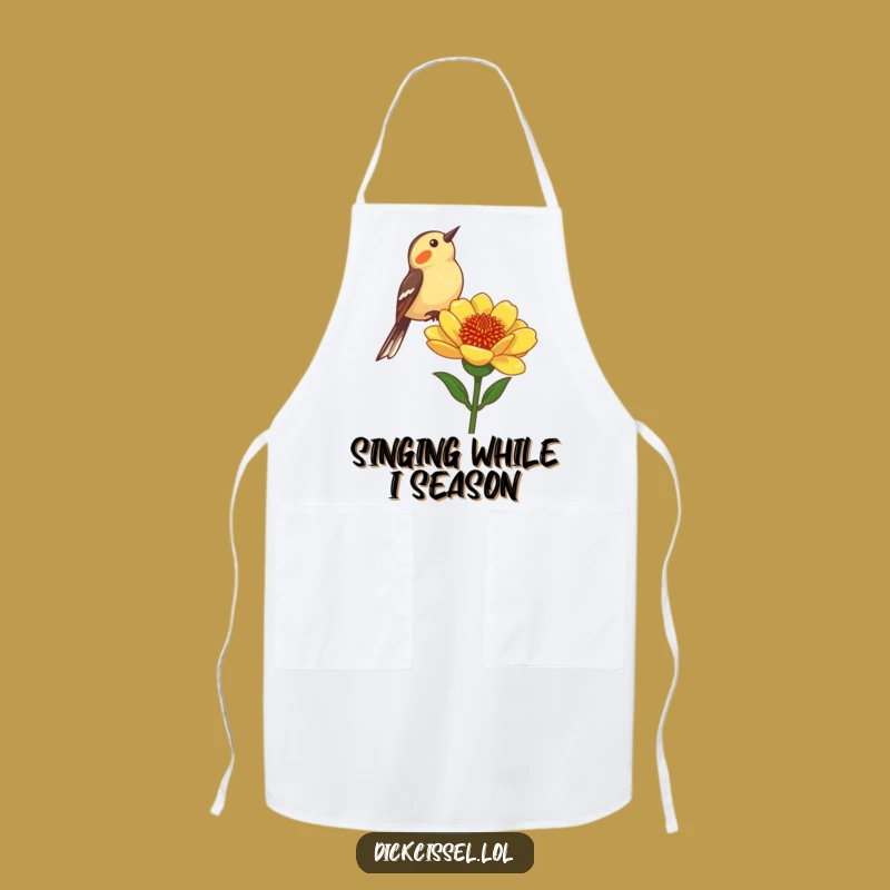 Funny Dickcissel Bird Apron: Cook with Cheer in This Whimsical Bird Kitchen Accessory