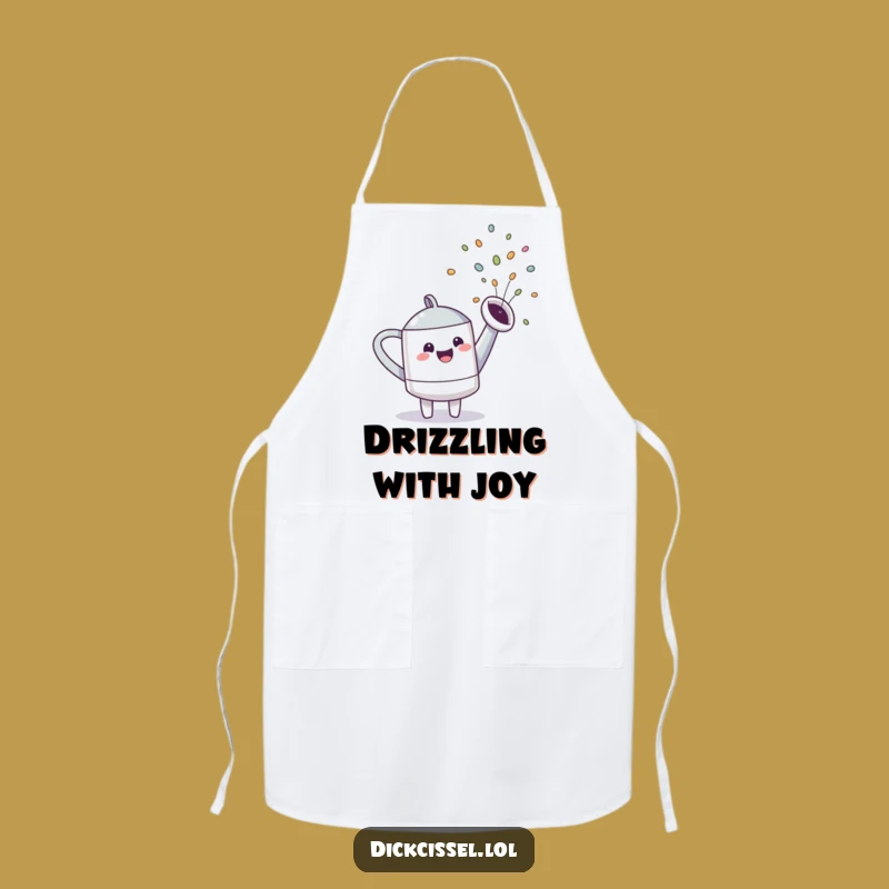 Funny Watering Can Rainbow Apron - Chef's Garden Fun Gift