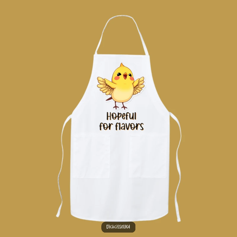 Joyful Dickcissel Bird Apron: Cook with Happiness in This Funny Kitchen Accessory