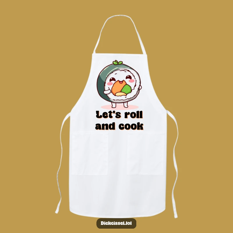 Funny Sushi Roll Apron - Cook with Joy and Delicious Humor