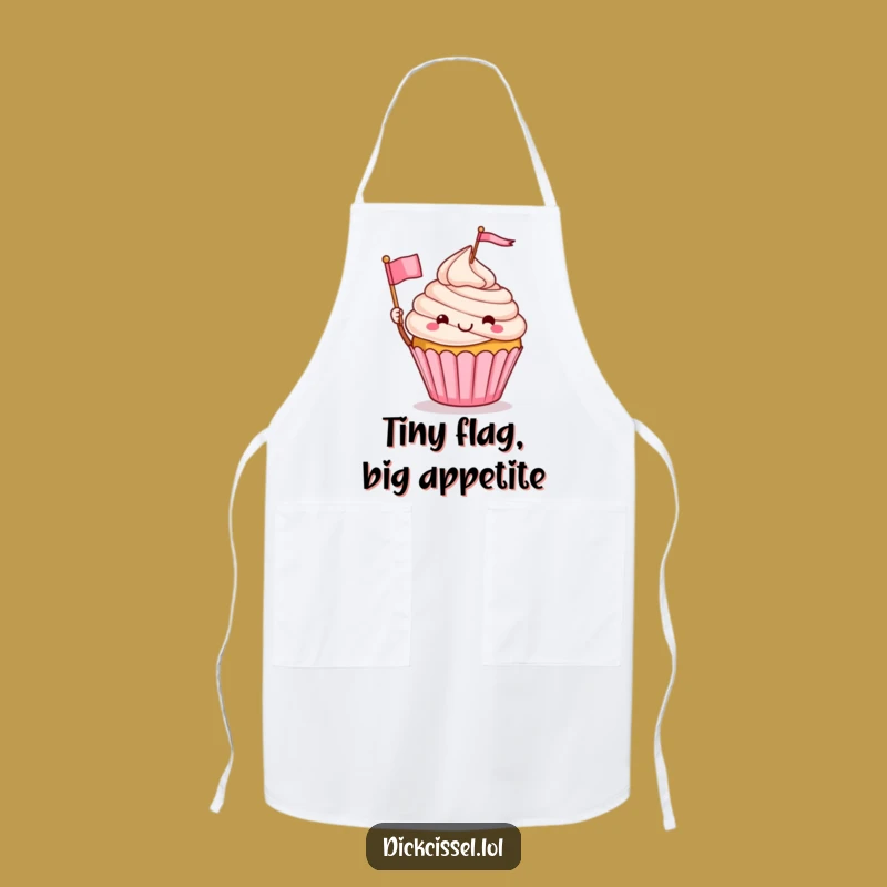 Funny Cupcake Waving Flag Apron: Kitchen Fun for Bakers, The Ultimate Funny Gift