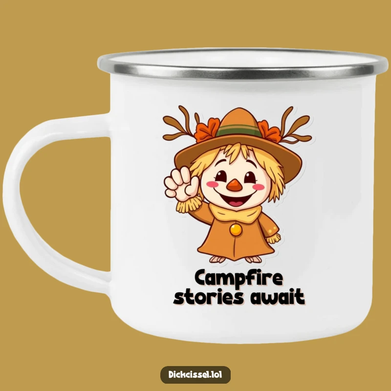 Funny Scarecrow Welcome Camping Mug - Your Hilarious Autumn Trail Companion