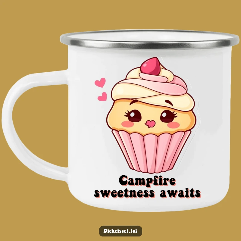 Funny Cupcake Kiss Camping Mug: Durable Frosting Kiss, Ideal Funny Gift