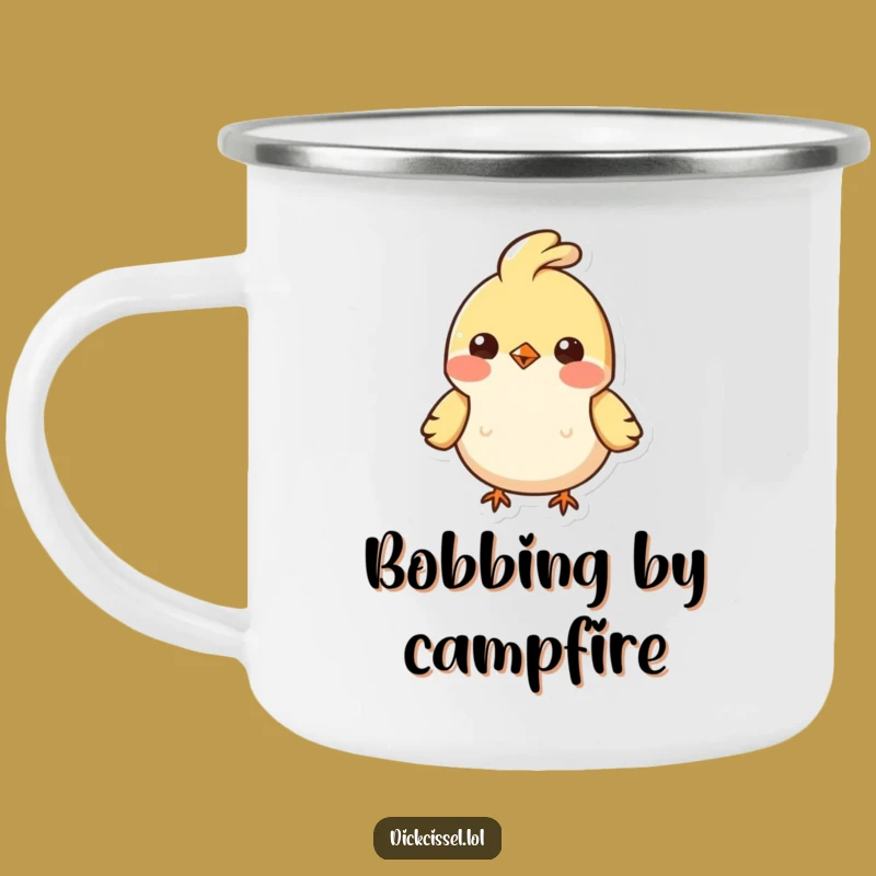 Funny Bobbing Bird Camping Mug: Durable Feather Tuft Character Cup, Perfect Funny Outdoors Gift
