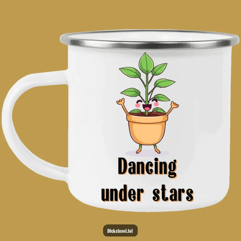 Funny Dancing Plant Camping Mug - Outdoor Gardener Gift