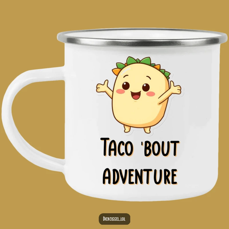 Funny Taco Adventure Camping Mug - Explore Outdoors with Zesty Cheer