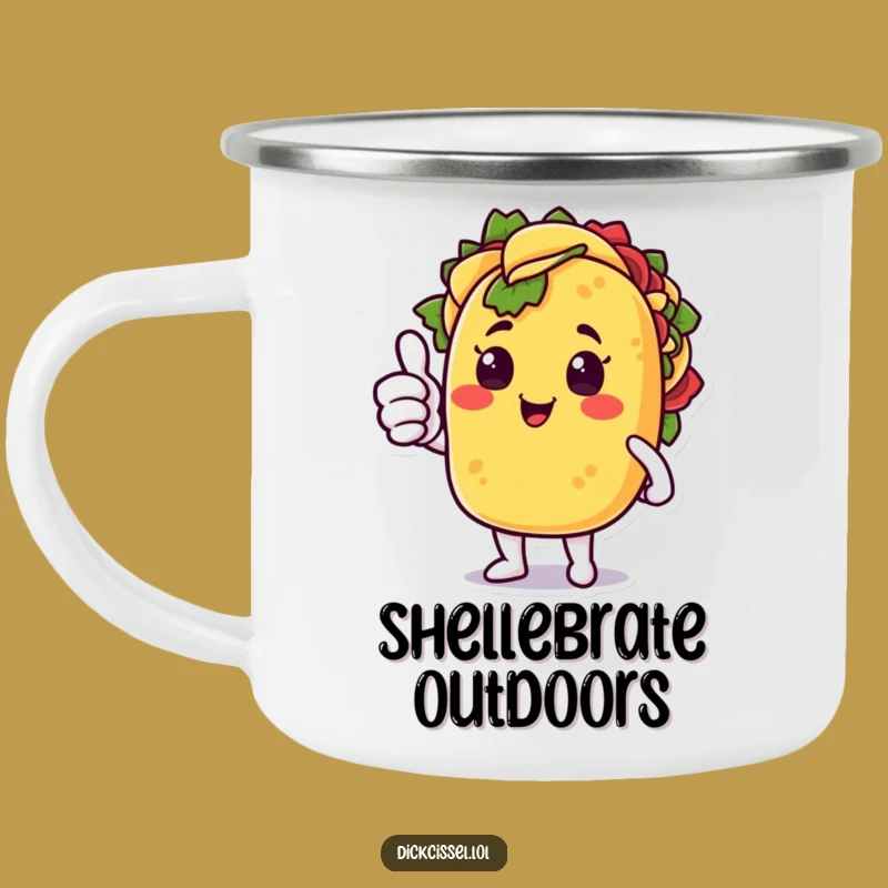 Funny Taco Thumbs Up Camping Mug: Adventure with this Hilarious Outdoor Mug