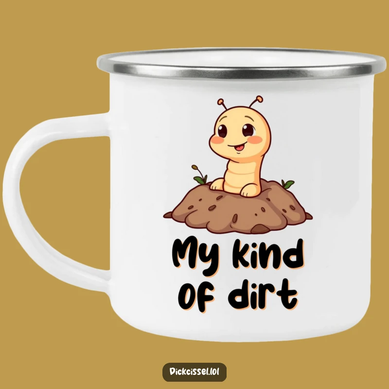 Funny Worm Soil Pop Camping Mug - Your Hilarious Garden Surprise Companion