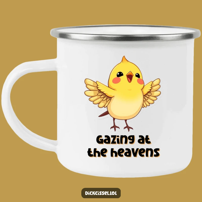 Joyful Dickcissel Bird Camping Mug: Your Funny Companion for Happy Adventures