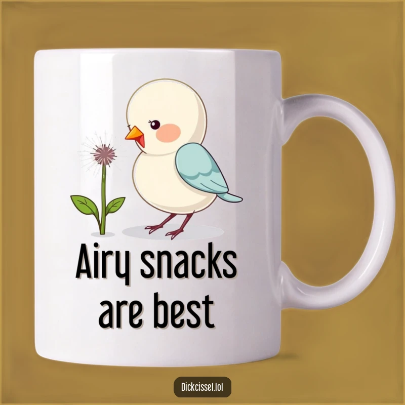 Funny Dandelion Bird Mug: Adorable Pecking Bird, Perfect Gift for Bird Lovers