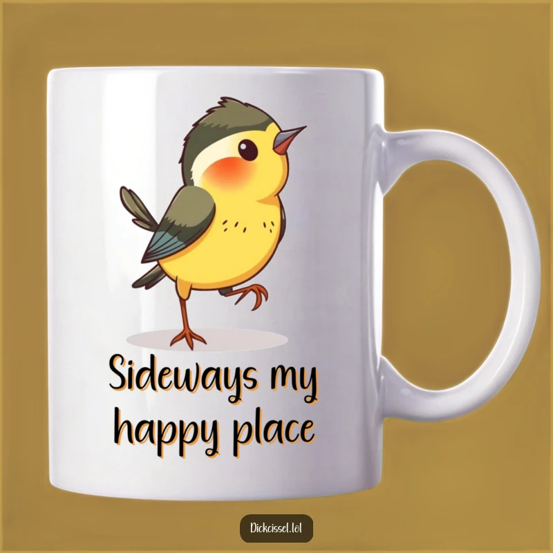 Curious Dickcissel Bird Mug: A Funny and Playful Addition to Your Collection