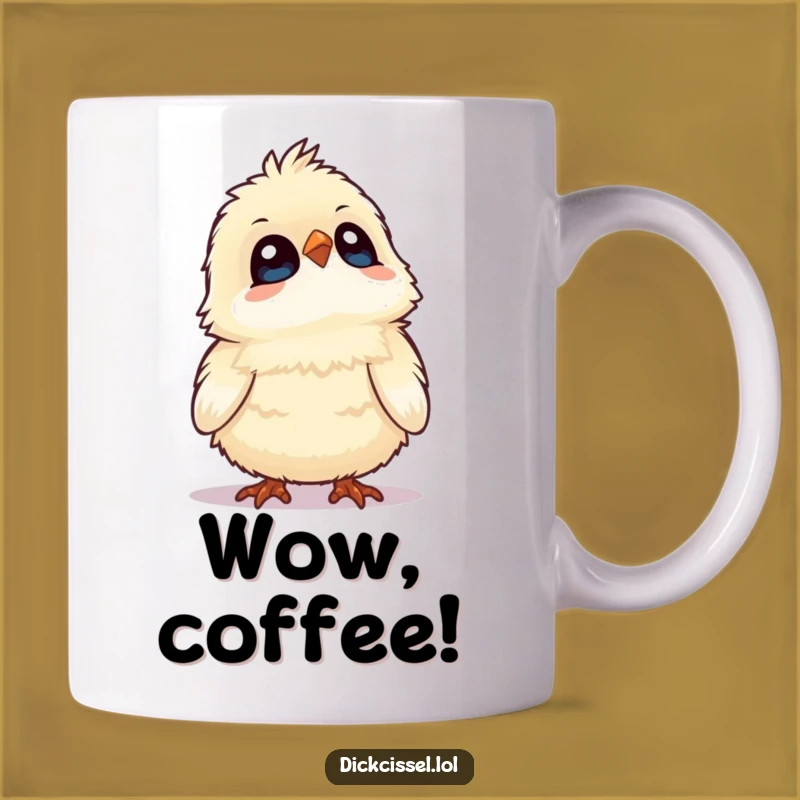 Funny Fluffy Bird Mug - Whimsical Wonder Gift for Curious Souls