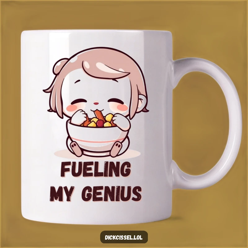 Funny Snack Lover Mug: Stuffed Cheeks Character, Perfect Treat Gift