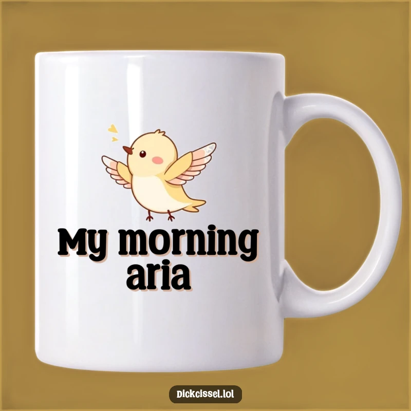 Funny Tiny Bird Flying Mug - Perfect Cheerful Gift for Bird Lovers