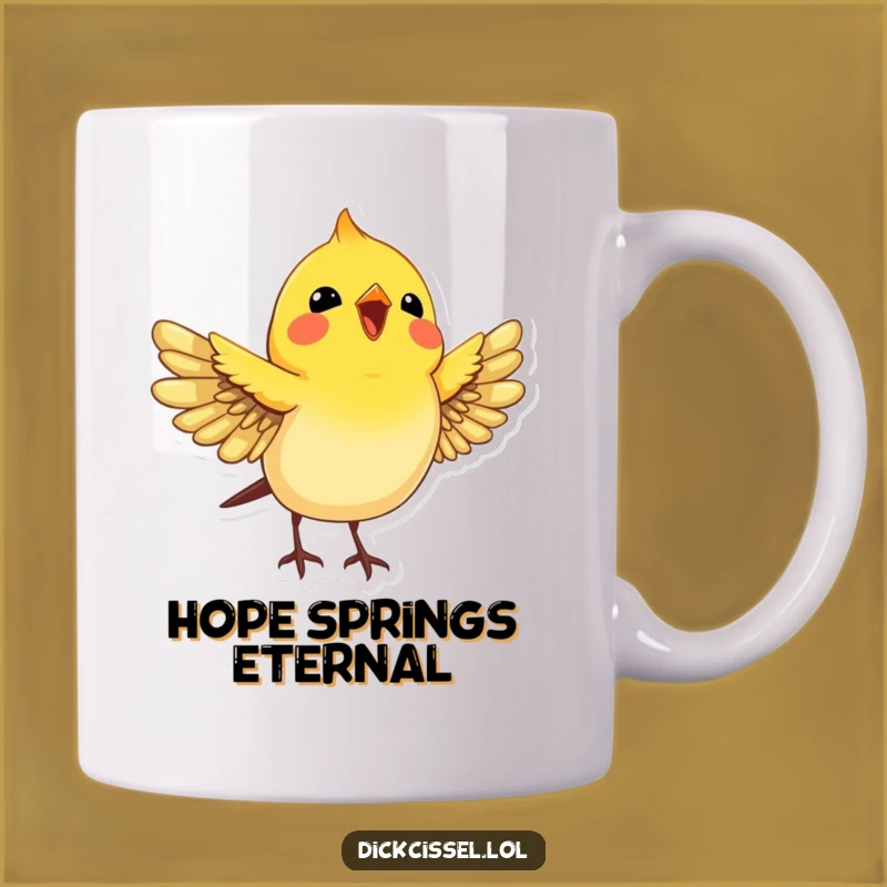 Joyful Dickcissel Bird Mug: A Funny and Uplifting Gift for Bird Enthusiasts