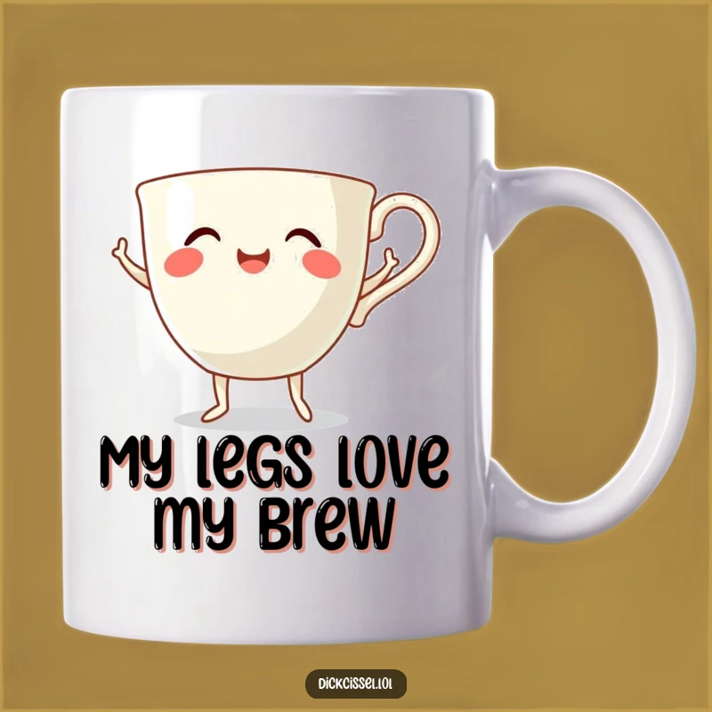 Funny Dancing Teacup Mug - Adorable Character, Perfect Humorous Gift Idea