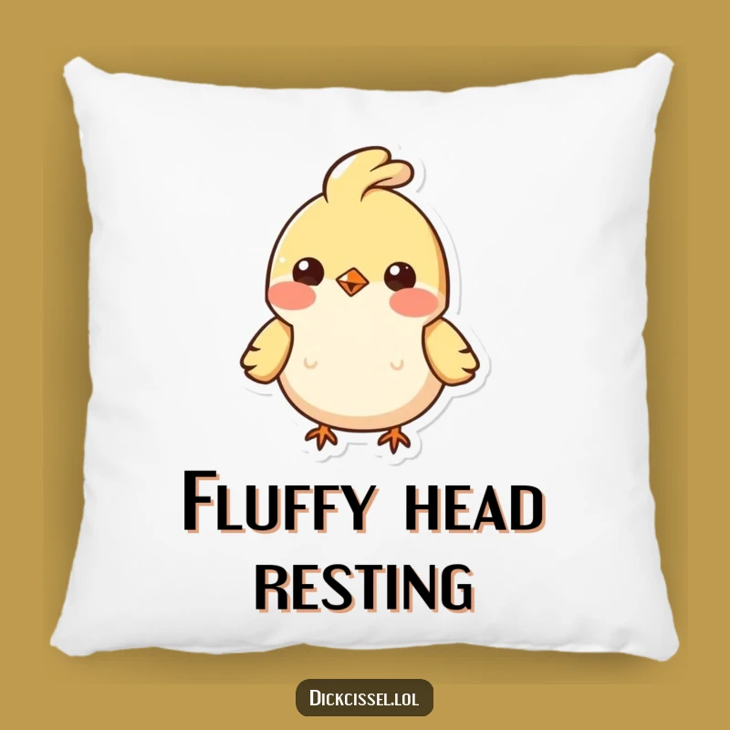 Funny Bobbing Bird Pillow: Soft Feather Tuft Character Cushion, Perfect Funny Gift for Comfort