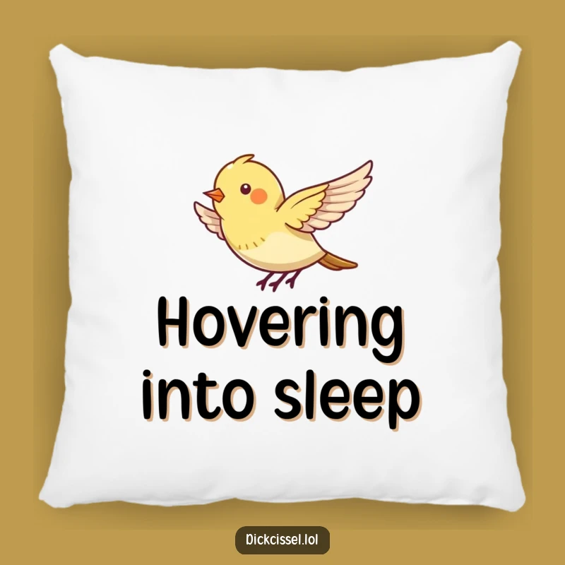 Funny Hovering Bird Pillow: Cozy Comfort with an Energetic Friend