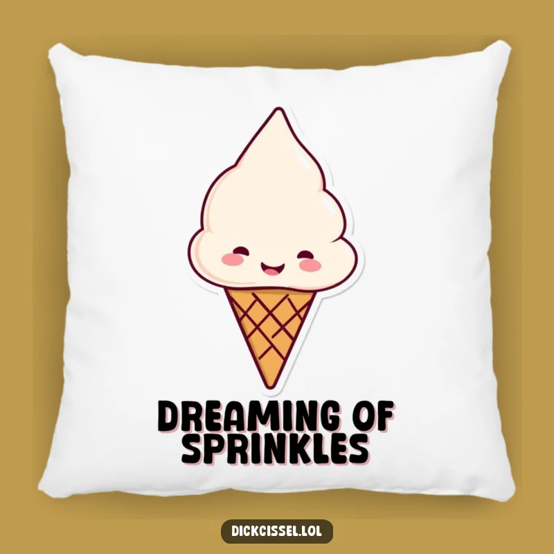 Funny Ice Cream Cone Pillow: Snuggle Up with Sweetness and Smiles