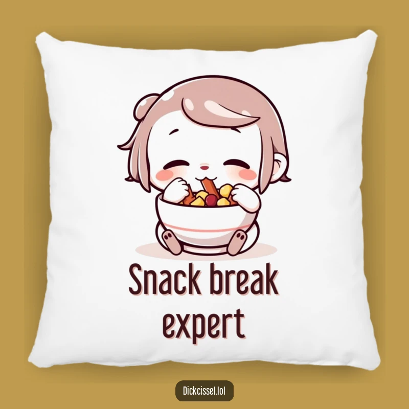 Funny Snack Pillow: Cozy Cheeks, Soft Comfort Gift