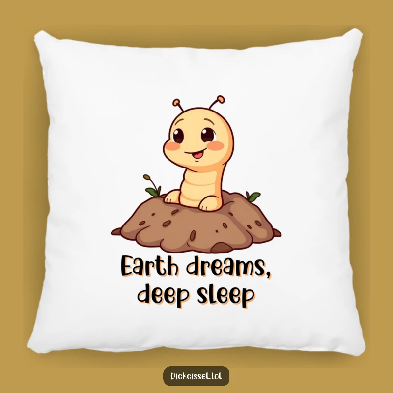 Funny Worm Soil Pop Pillow - Snuggle Up with Hilarious Garden Surprise