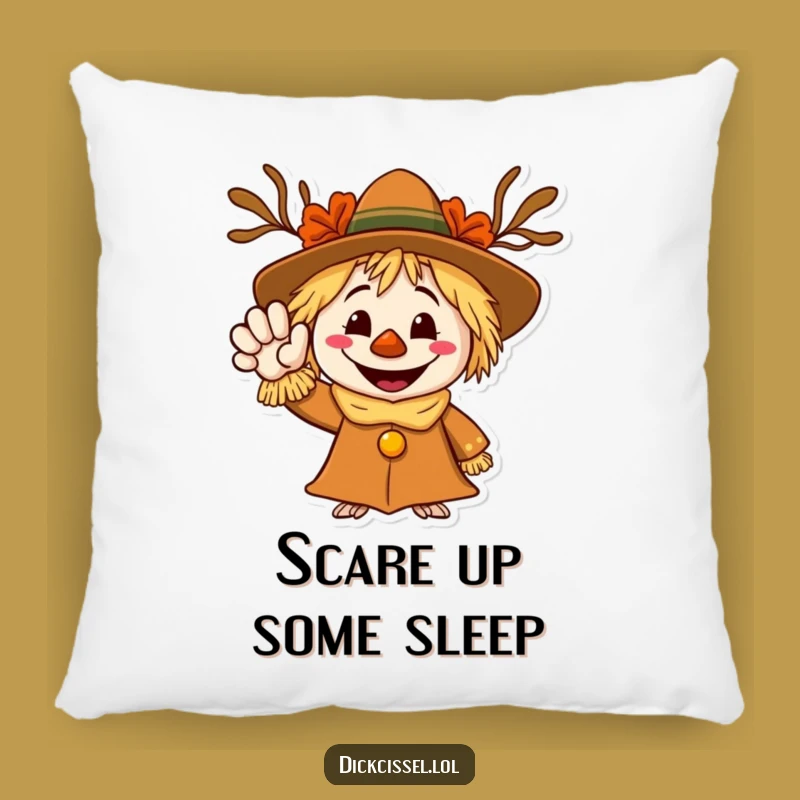 Funny Scarecrow Welcome Pillow - Snuggle Up with Hilarious Autumn Comfort