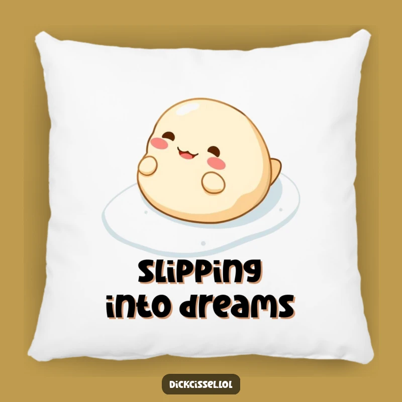 Funny Dumpling Slide Pillow: Cozy Character Cushion, Hilarious Gift