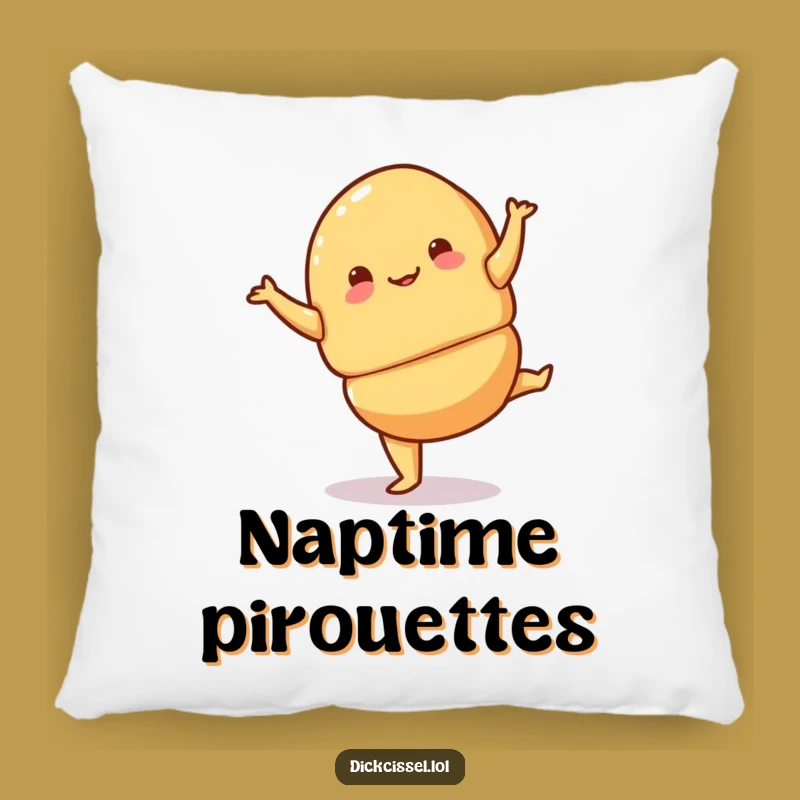 Soft Funny Croissant Pirouette Pillow - Comfy Elegance, Adorable Funny Gift