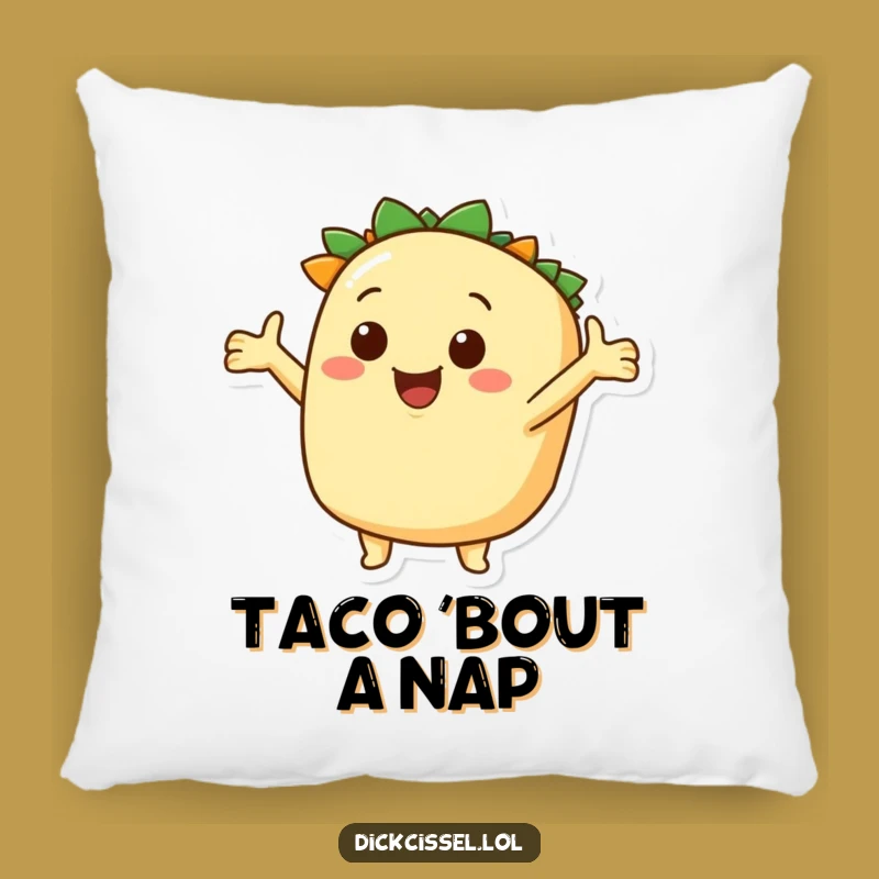 Funny Taco Pillow - Cozy Comfort Inviting Delicious Exploration