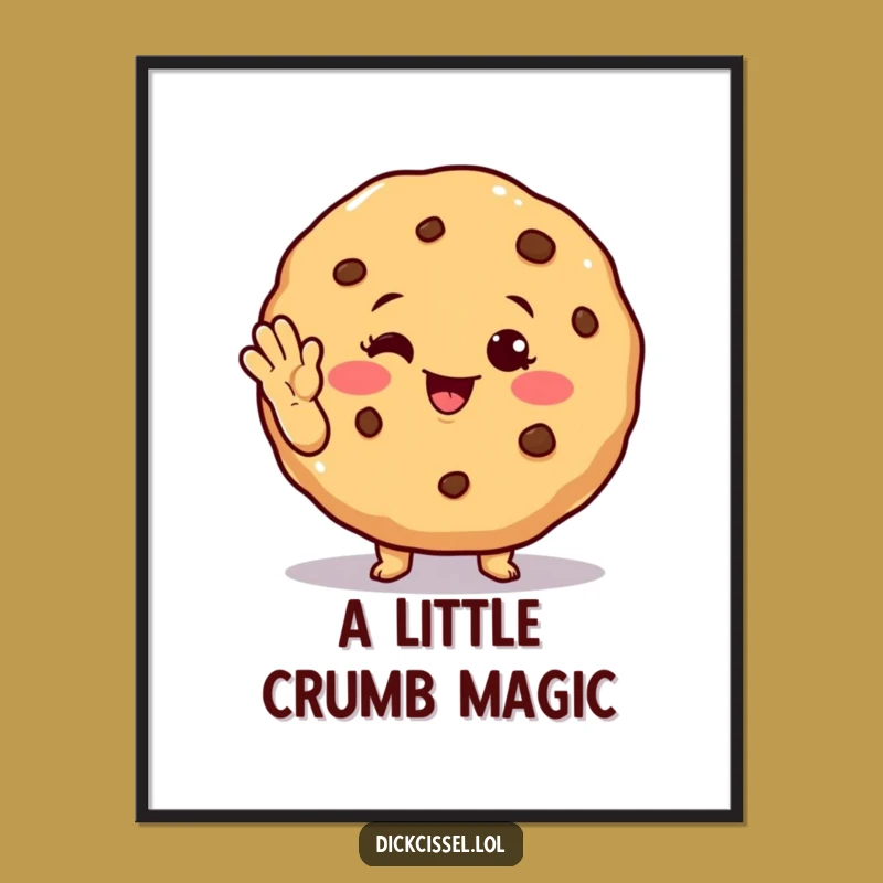 Funny Winking Cookie Digital Art - Instant Cheer, Perfect Humorous Gift
