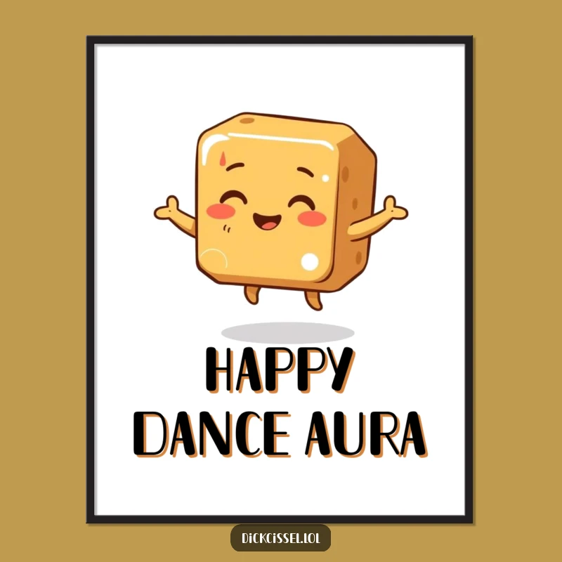 Funny Caramel Dance Digital Art: Instant Joyful Decor, Downloadable Funny Gift