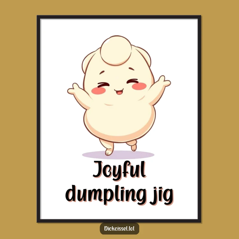 Funny Dumpling Jig Digital Print: Instant Joyful Decor, Perfect Funny Gift