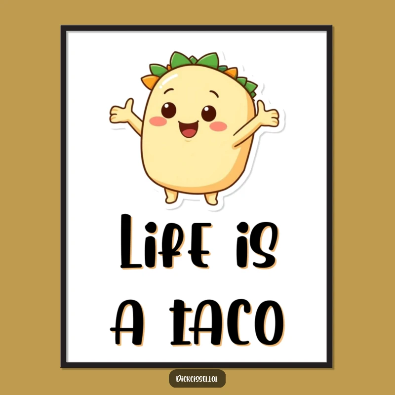 Funny Taco Exploration Digital Art - Instant Zesty Decor for Fun