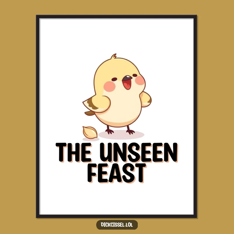 Funny Pecking Bird Digital Art - Instant Amusing Gift for Bird Fans