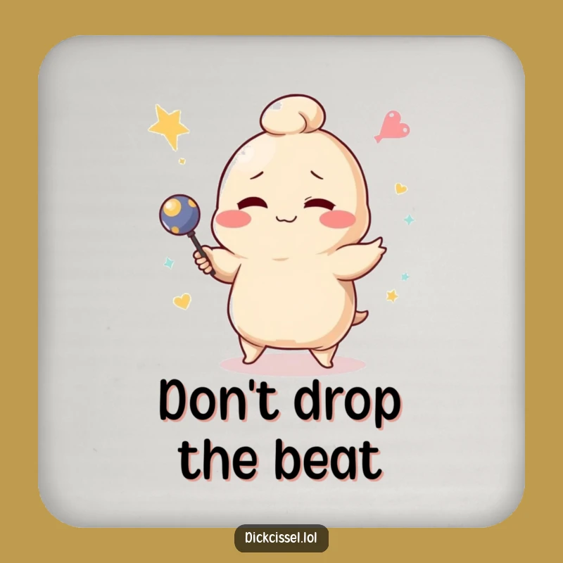 Funny Dumpling Juggling Coaster: Protect Surfaces with Hilarious Cartoon Flair