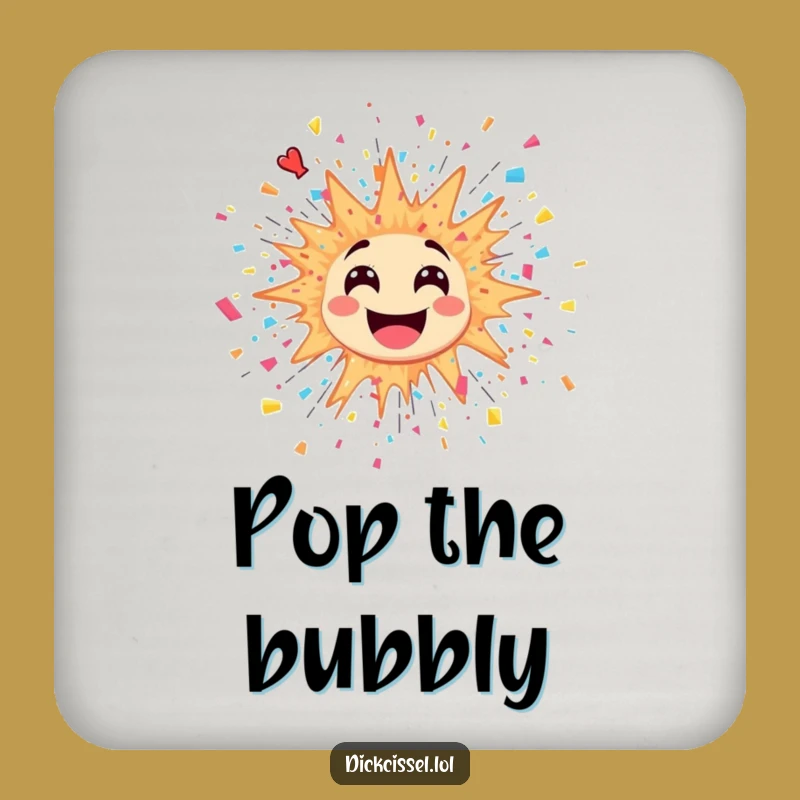 Funny Explosion Sticker Coasters: Protect Surfaces with Bursting Style