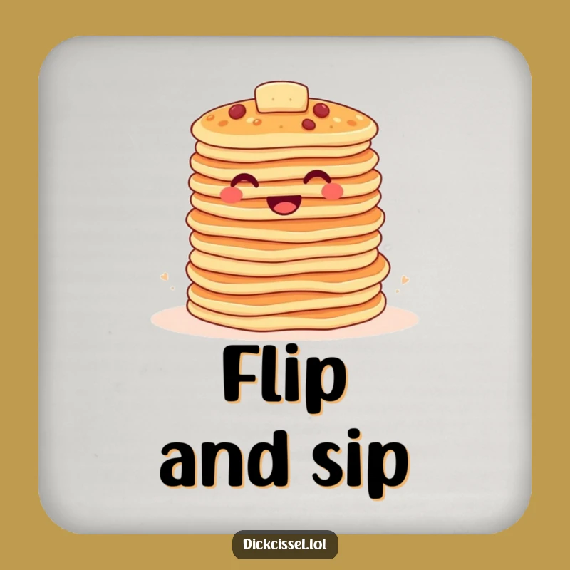 Funny Pancake Coaster: Protect Surfaces with Breakfast Fun