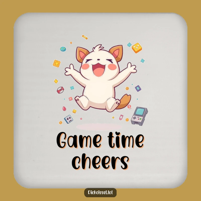 Funny Gamer Creature Coaster: Victory Protection, Gaming Gift