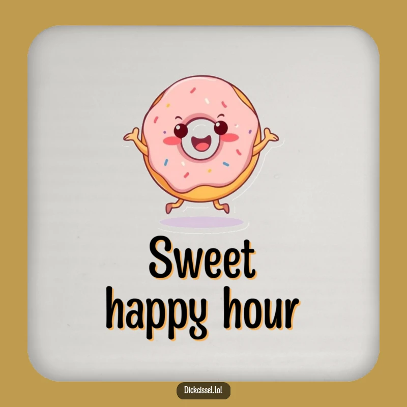 Funny Doughnut Jig Coasters: Protect Surfaces with Sweet Humorous Style