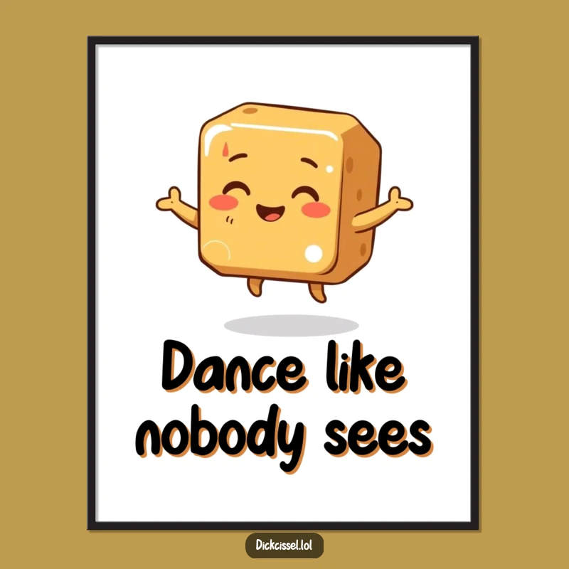 Funny Caramel Dance Poster: Decorate with Delightful Moves, Unique Funny Gift