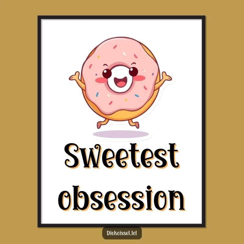 Funny Doughnut Jig Poster: Add Cheerful Vibes to Your Walls