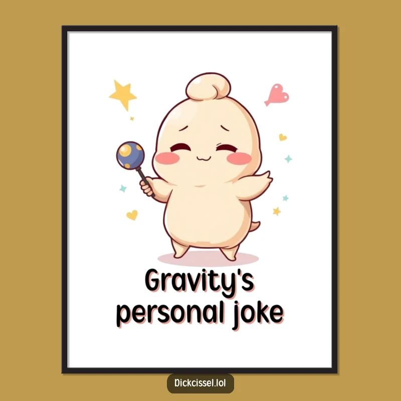 Funny Dumpling Juggling Poster: Hilarious Cartoon Wall Art for Instant Smiles