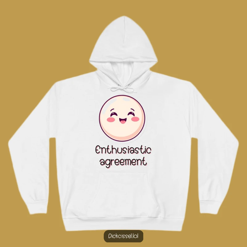 Cozy Funny Candy Button Nod Hoodie: Stay Warm and Agreeable, Sweet Funny Gift
