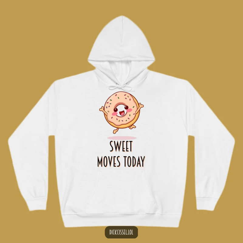 Cozy Funny Cheerful Donut Hoodie - Warm Apparel, Ideal Funny Gift