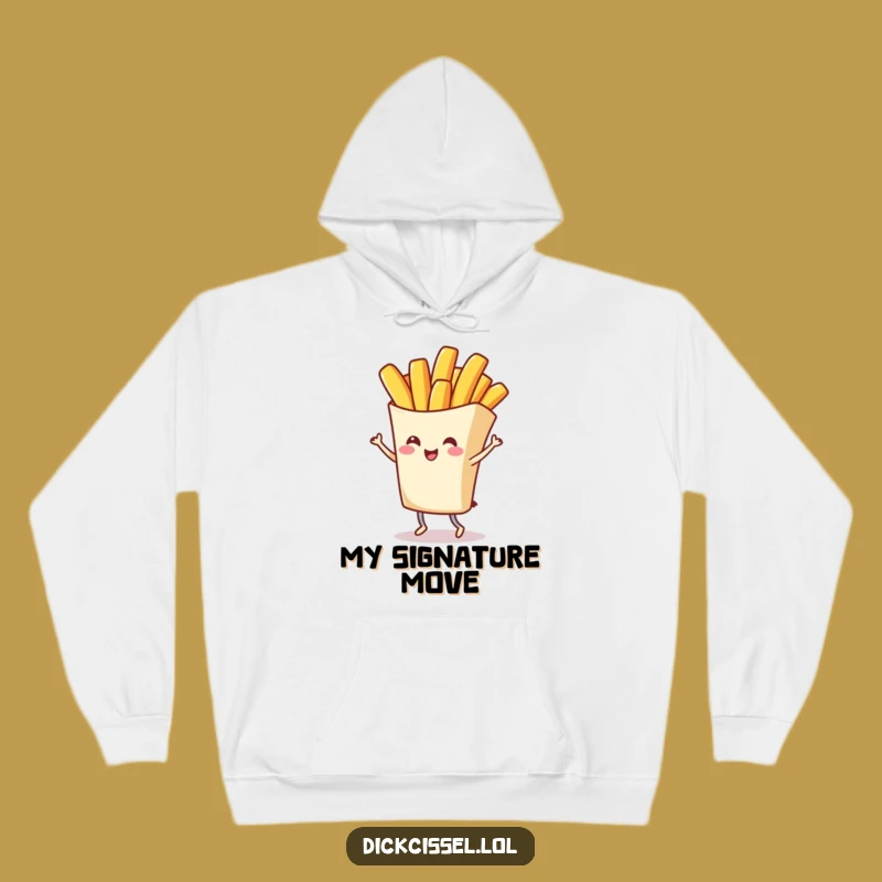 Cozy Funny French Fry Twirl Hoodie: Warmth Meets Whimsical Fun, Perfect Funny Gift