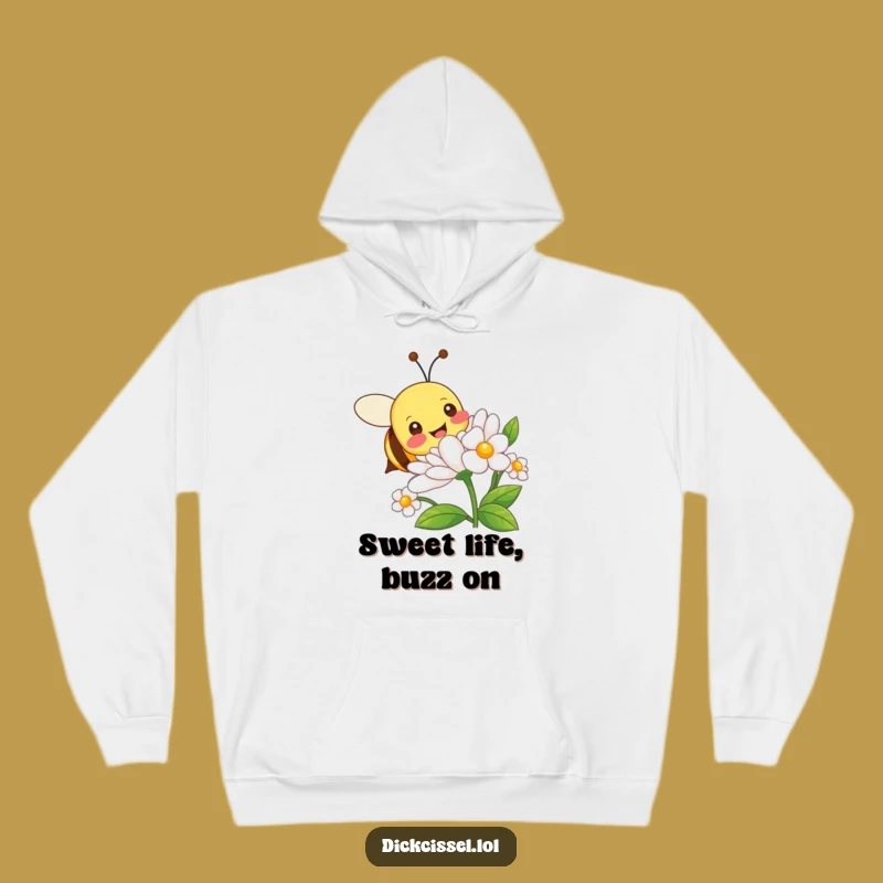 Funny Bee Flower Buzz Hoodie - Cozy Up with This Hilarious, Sweet Gift