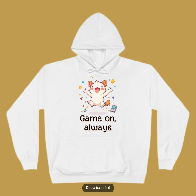 Funny Gamer Creature Hoodie: Cozy Victory, Warm Gaming Gift