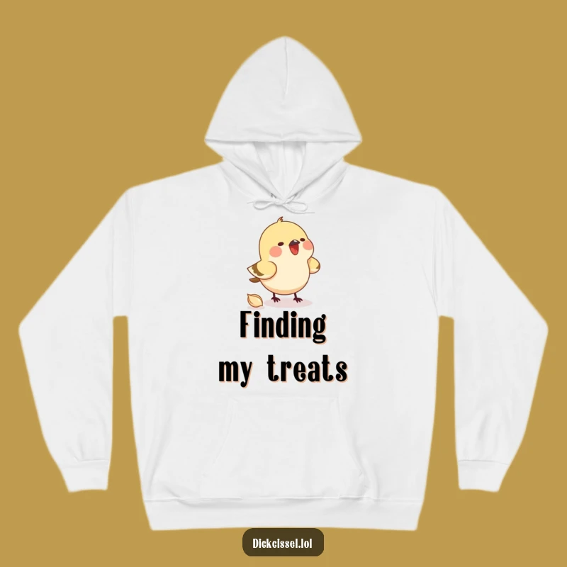Funny Pecking Bird Hoodie - Cozy & Comedic Gift for Snack Enthusiasts
